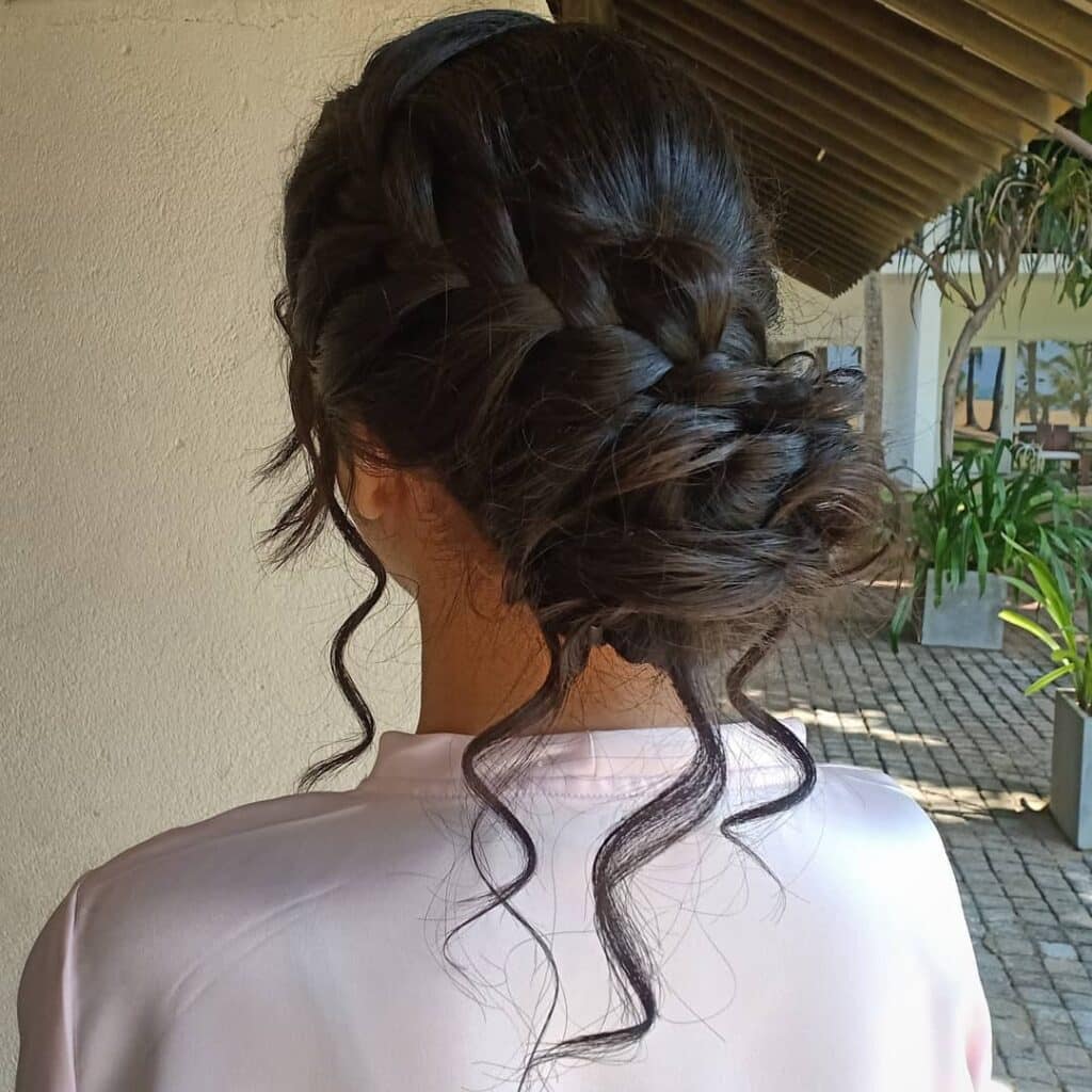 Image of Messy Side Braid in the style of Messy Braids Hairstyles