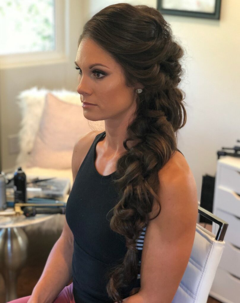 Image of Mexican Side Pancake Braid in the style of Mexican Braids Styles