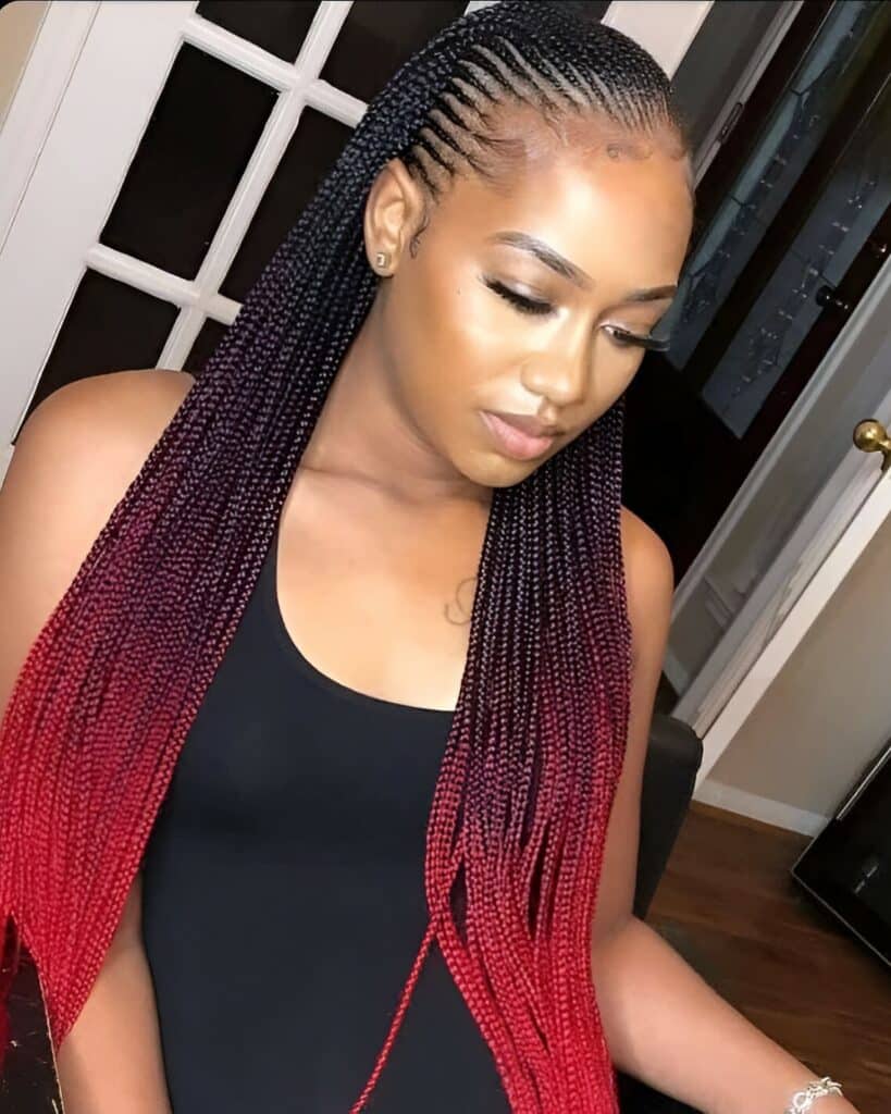Image of Ombre Fulani Braids inspired by Fulani Braids Hairstyles