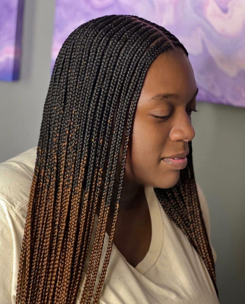 Image of Ombre Tribal Braids inspired by Tribal Braids Hairstyles