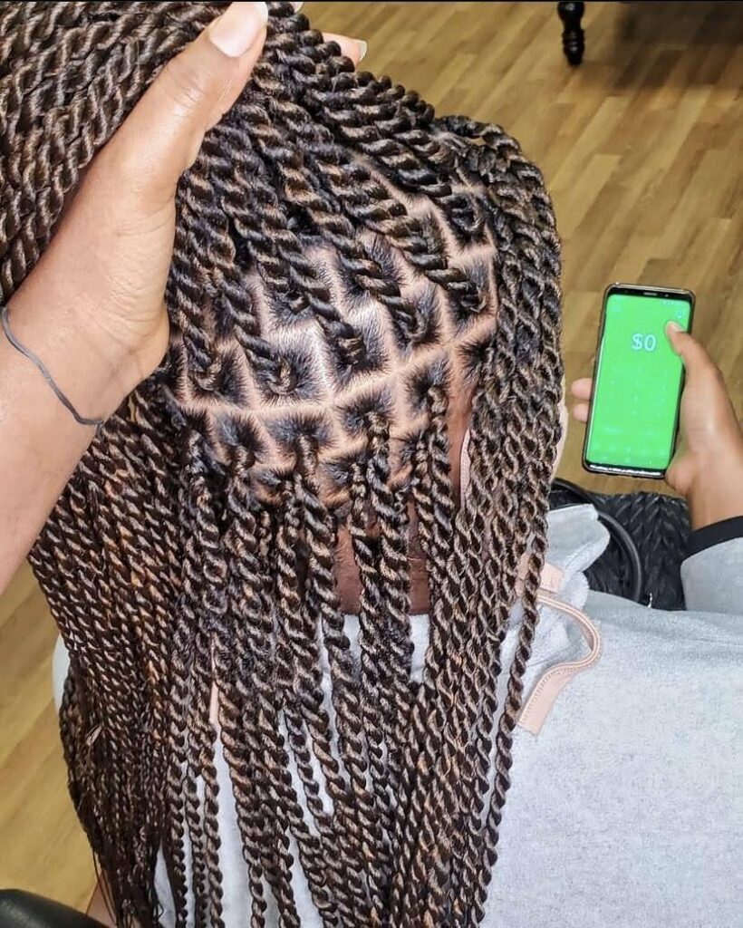 Image of Senegalese Twists Box Braids in the style of Senegalese Twists