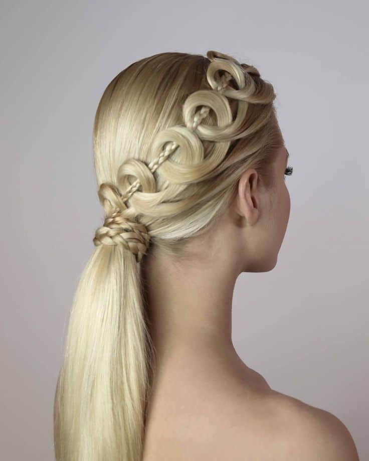 Image of Side Loop Braids in the style of loop braids