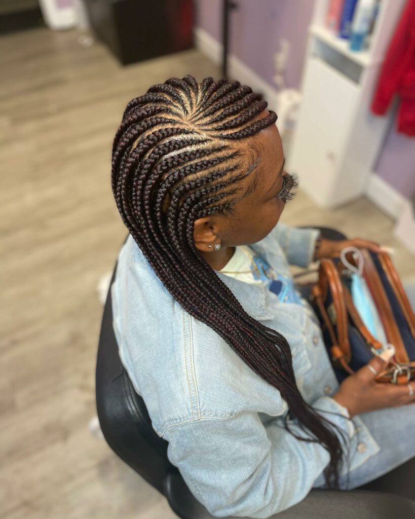 Image of Swoop Back Braids in the style of Swoop Braids
