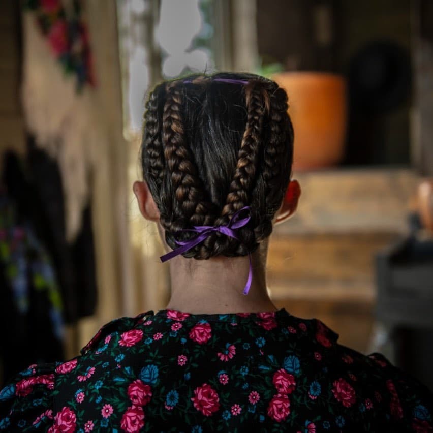 Image of Tucked Mexican Braids in the style of Mexican Braids Styles