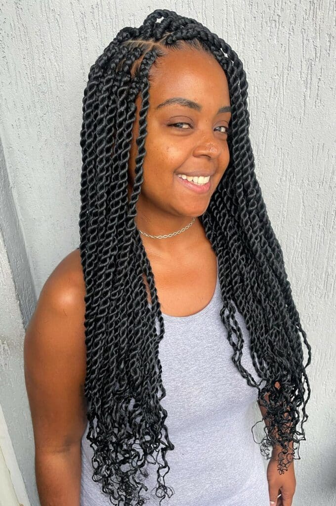 Image of Twist Box Braids in the style of box braids