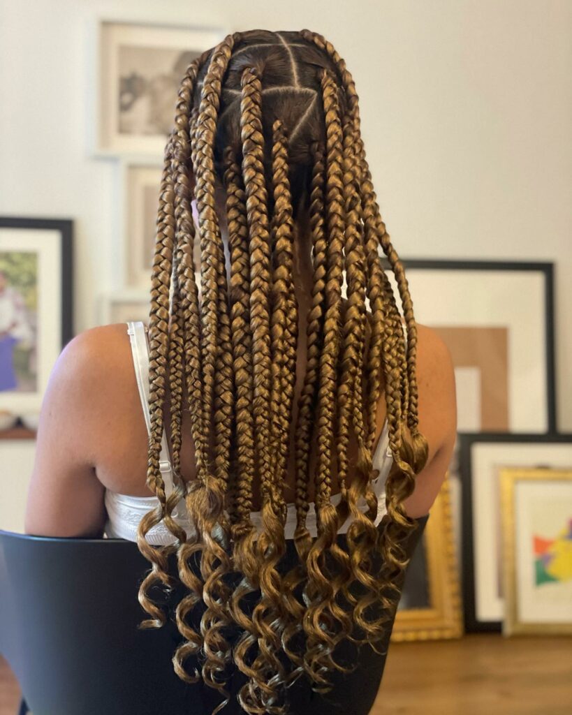 Picture of Blonde Coi Leray Braids style