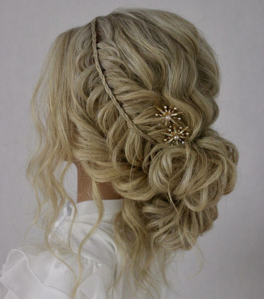 Picture of Bridal Side Braid as a hairstyle with braids on the side