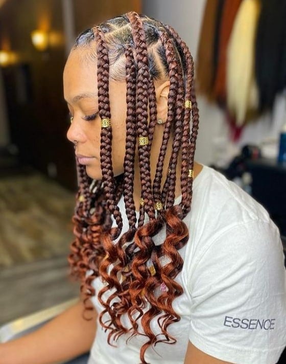 Picture of Brown Coi Leray Braids style