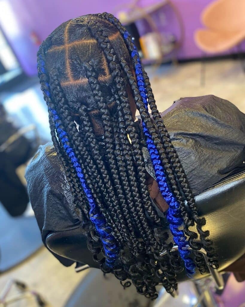 Picture of Coi Leray Braids With Color style
