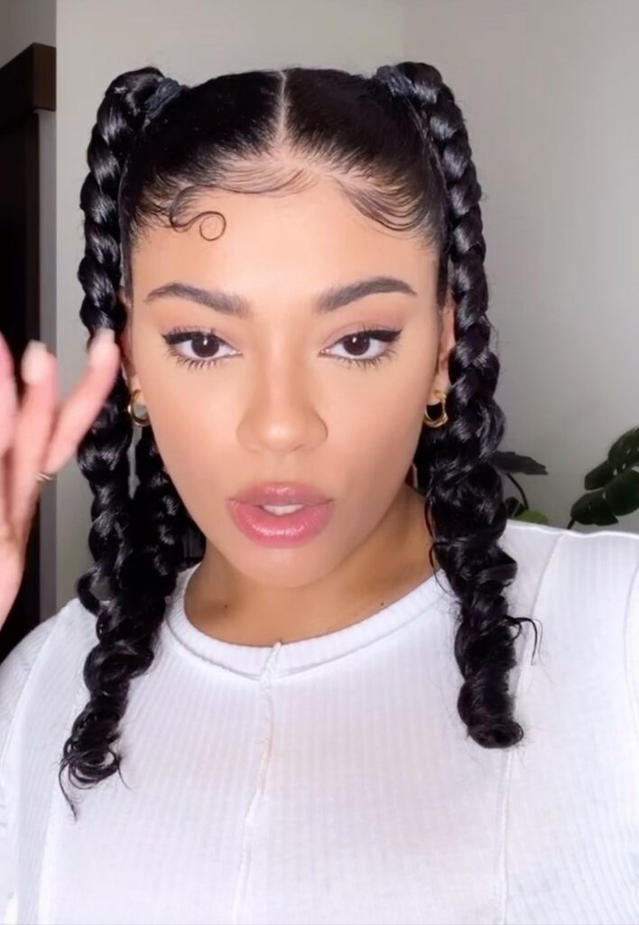 Picture of Coi Leray Four Braids style