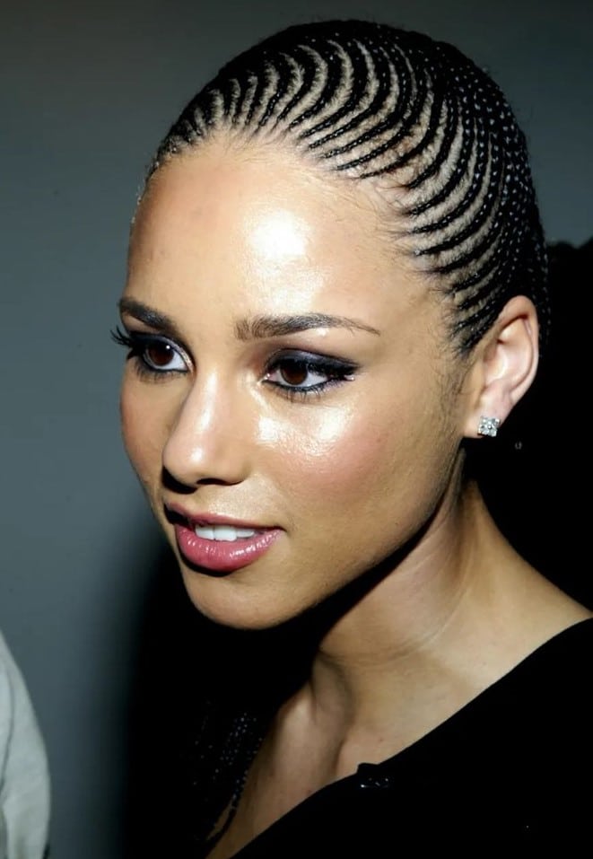 Picture of Micro Cornrows in the style of Micro Braids