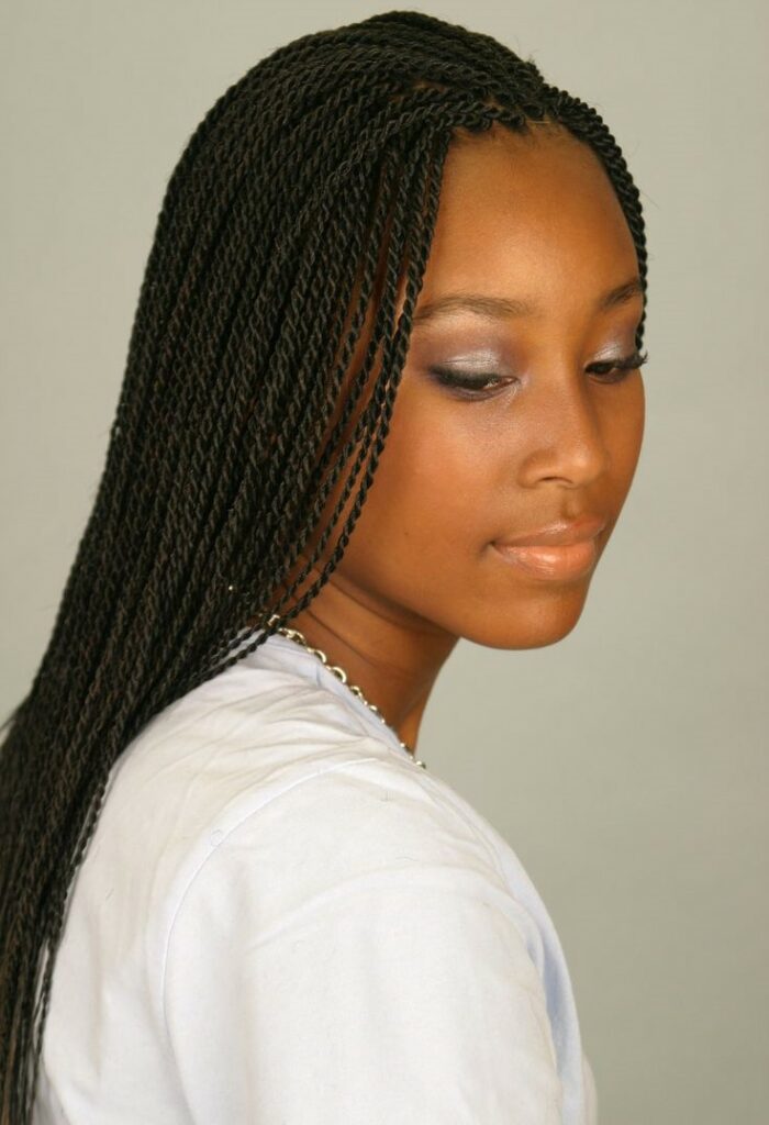 Picture of Micro Twists in the style of Micro Braids
