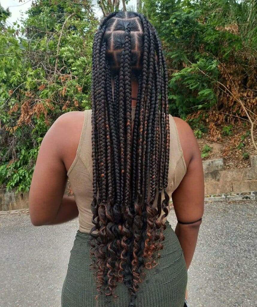 Picture of Ombre Coi Leray Braids style