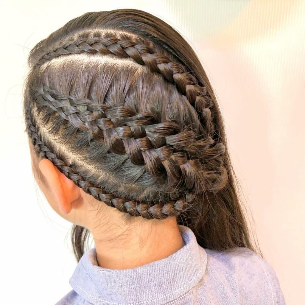 Picture of Side Swept Braids as a hairstyle with braids on the side