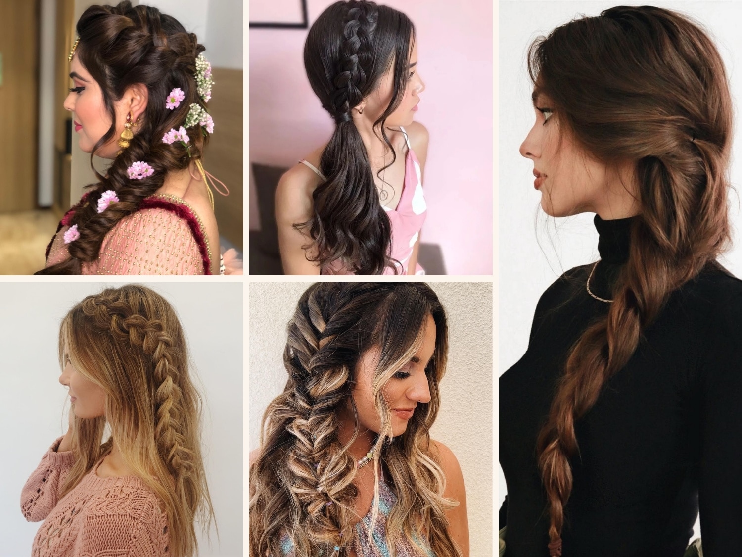 Hairstyles with braids on the side