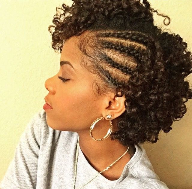 Side Braids With Hair Out a style for short hair