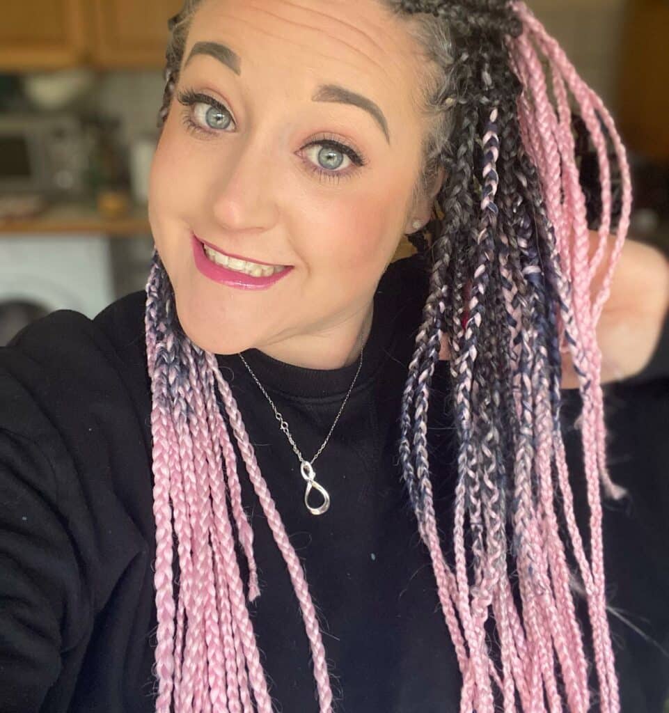 White Girl with Pink Braids